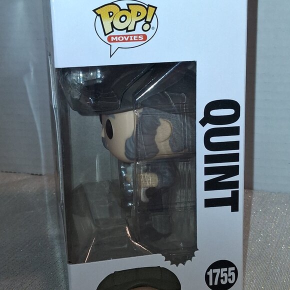 Funko Pop Movies:  QUINT w/Shark Mouth #1755 (Jaws 1975) w/Protector - Picture 3 of 6